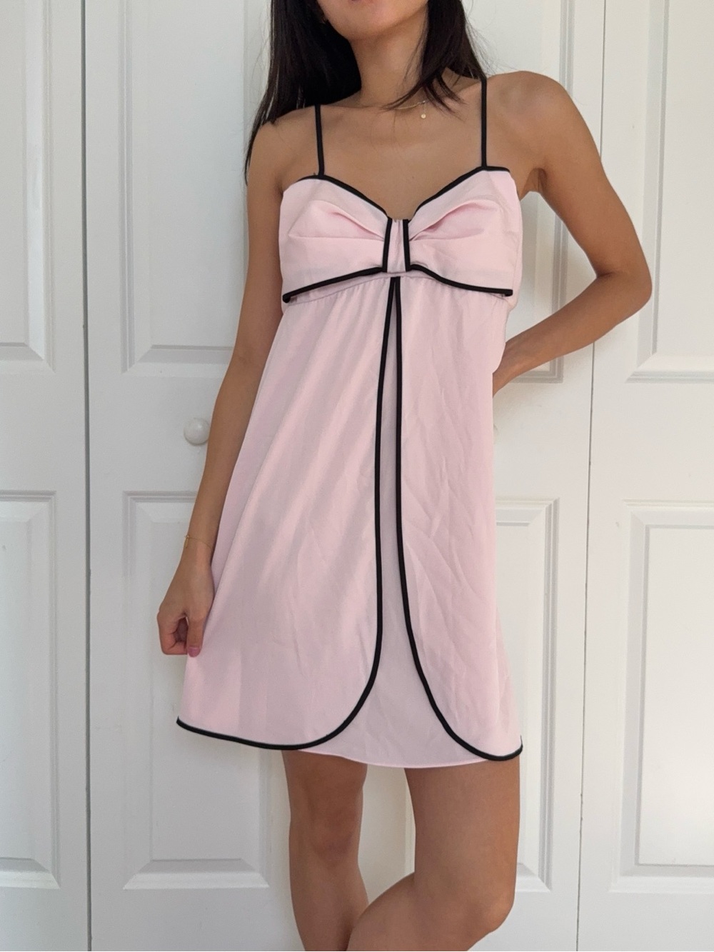 kate spade Pink Chemise with Black Piping